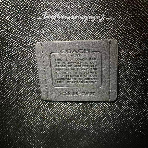 Coach Mollie Tote Bag In Signature Canvas CV967 Walnut/Black NWT - Picture 11 of 11